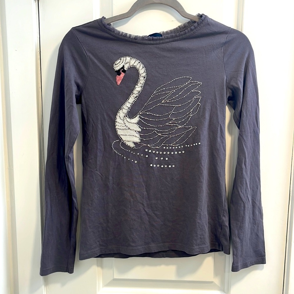 Girls gray gap kids long sleeve tee size xxl 14-16